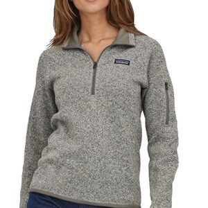 Patagonia Heather Gray Fleece Quarter-Zip